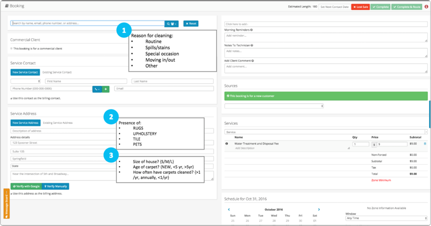 Booking Screen